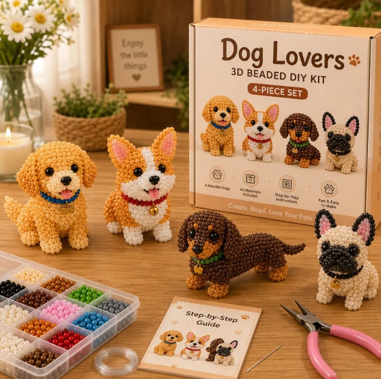 🔥Limited Edition - 🧵✨Petite 3D Beaded Animal Craft Kit