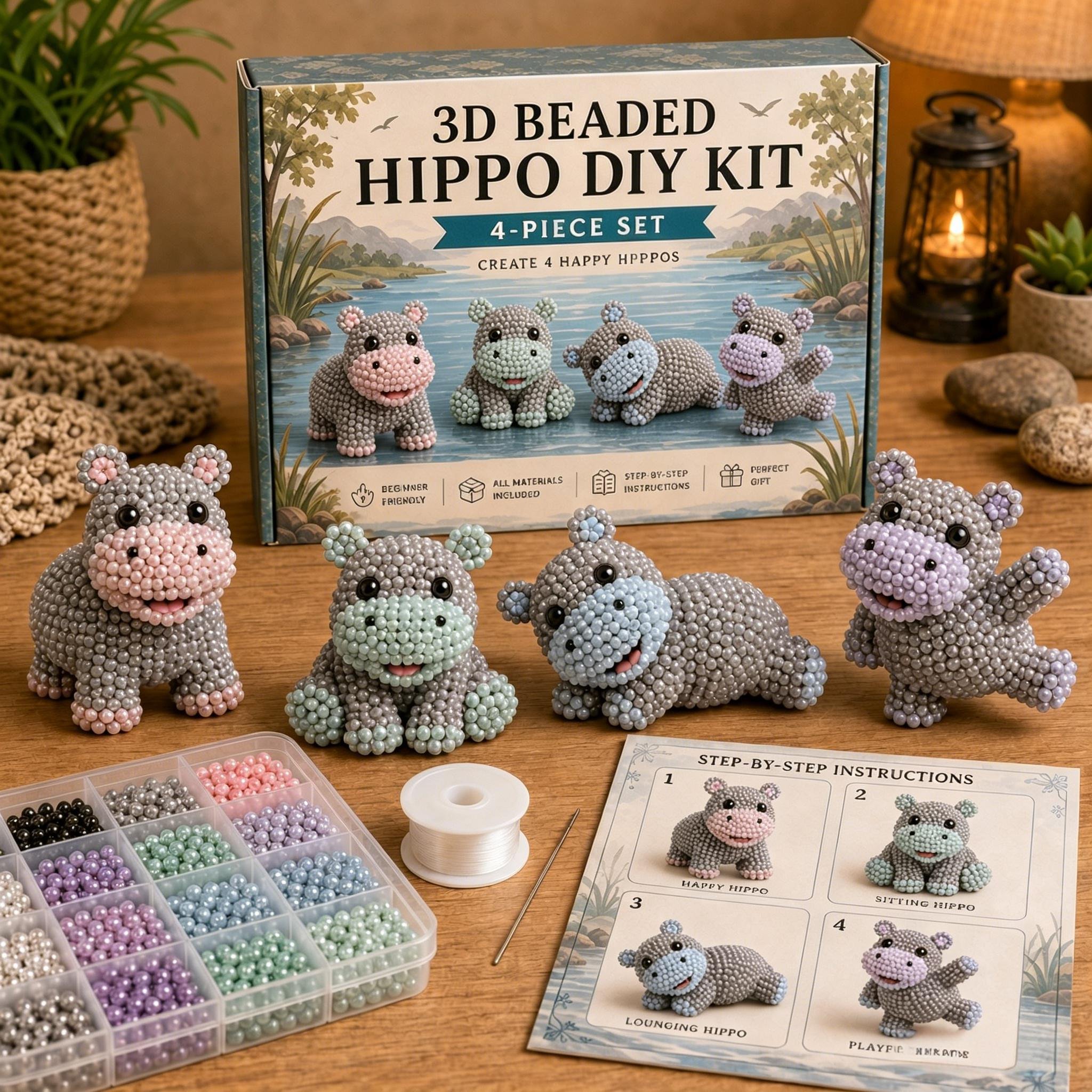 🔥Limited Edition - 🧵✨Petite 3D Beaded Animal Craft Kit