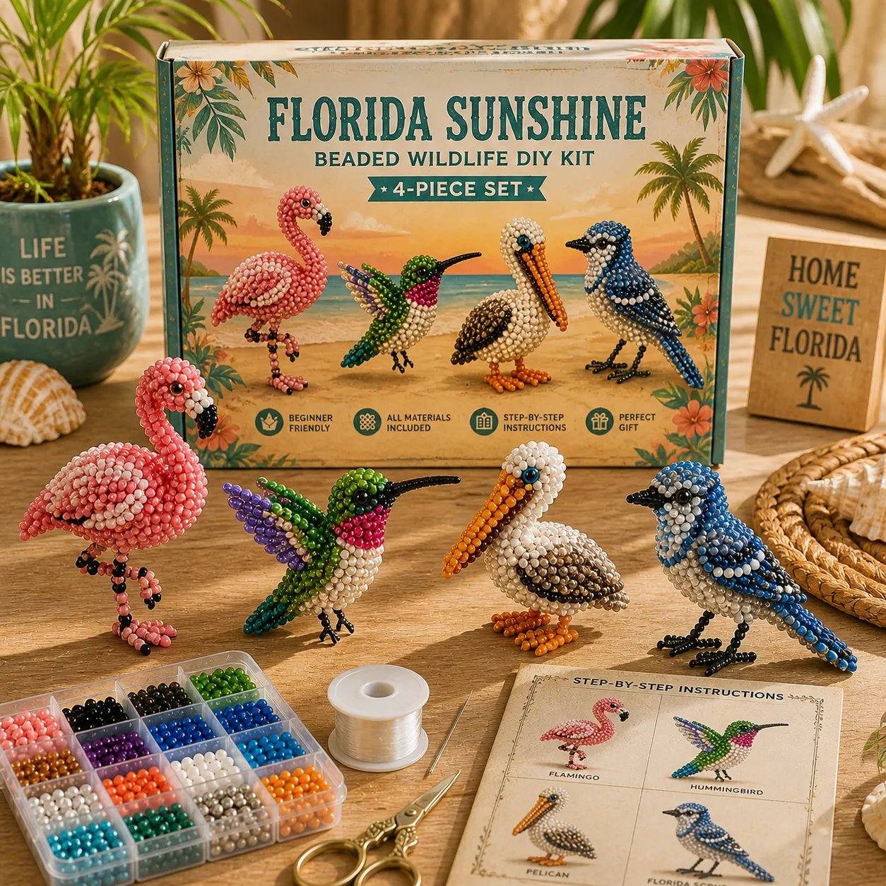 🔥Limited Edition - 🧵✨Petite 3D Beaded Animal Craft Kit