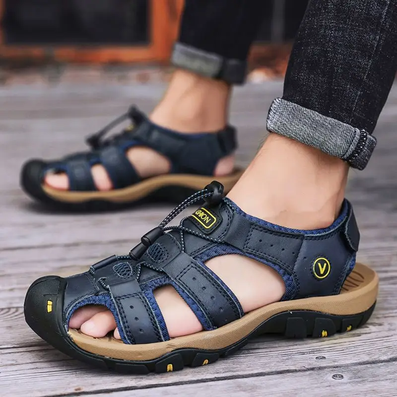 Durable closed toe hiking sandals for outdoor adventures0