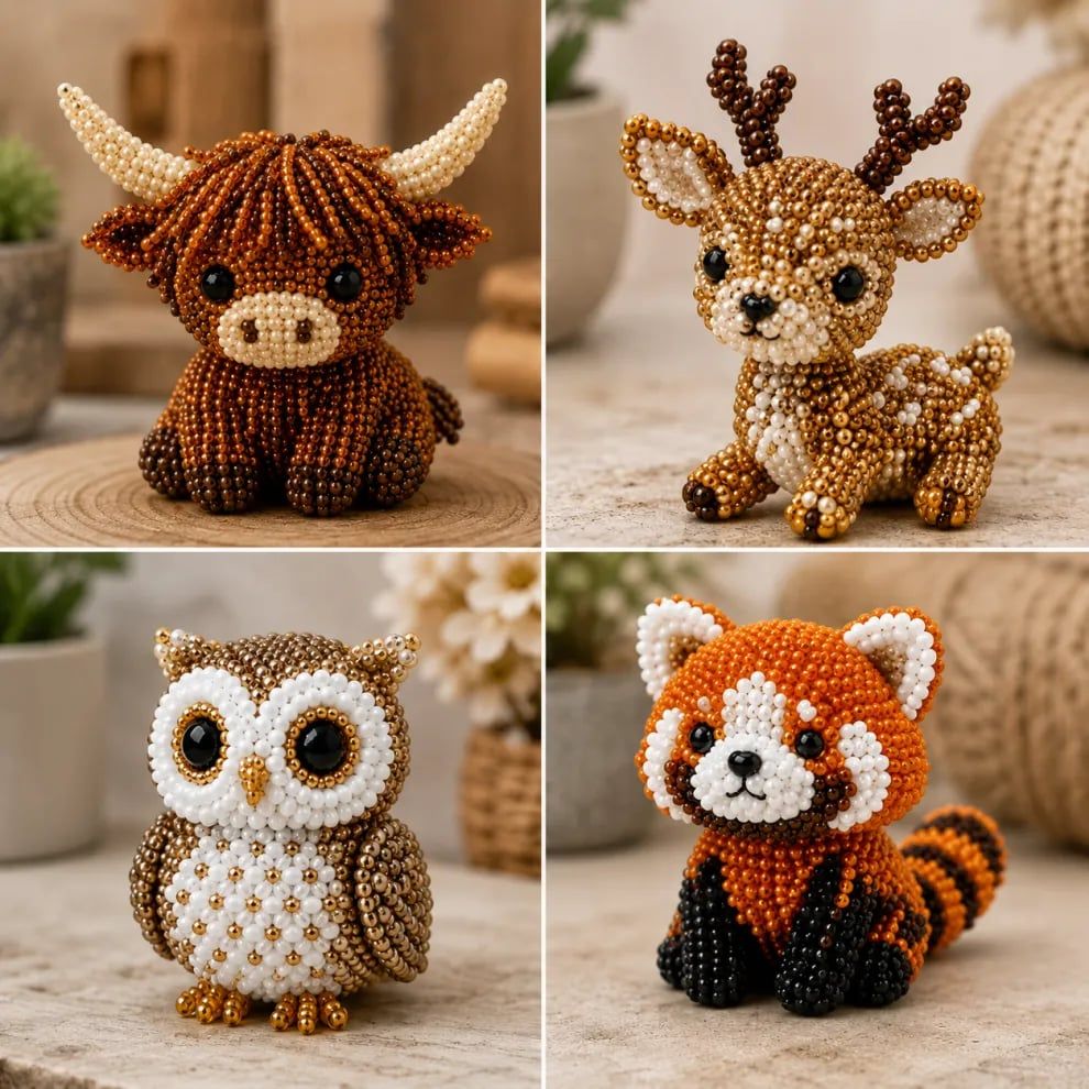 🔥Limited Edition - 🧵✨Petite 3D Beaded Animal Craft Kit