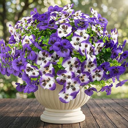 🌼 Rowfad Artificial Pansy Flowers — Bring Fresh Garden Charm to Any Space 🌼