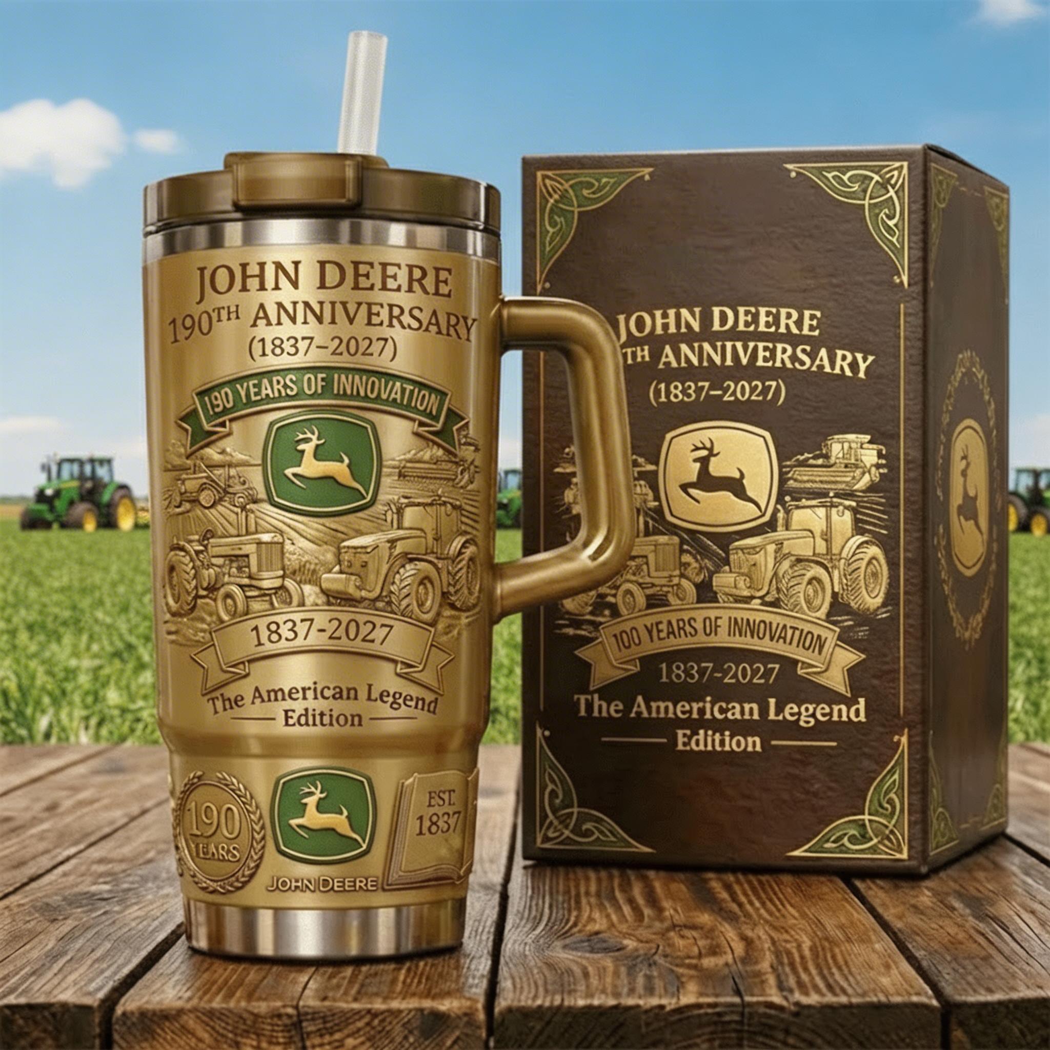 🚜John Deere The American Legend 190Th Anniversary 2027 Stanley Tumbler Mug