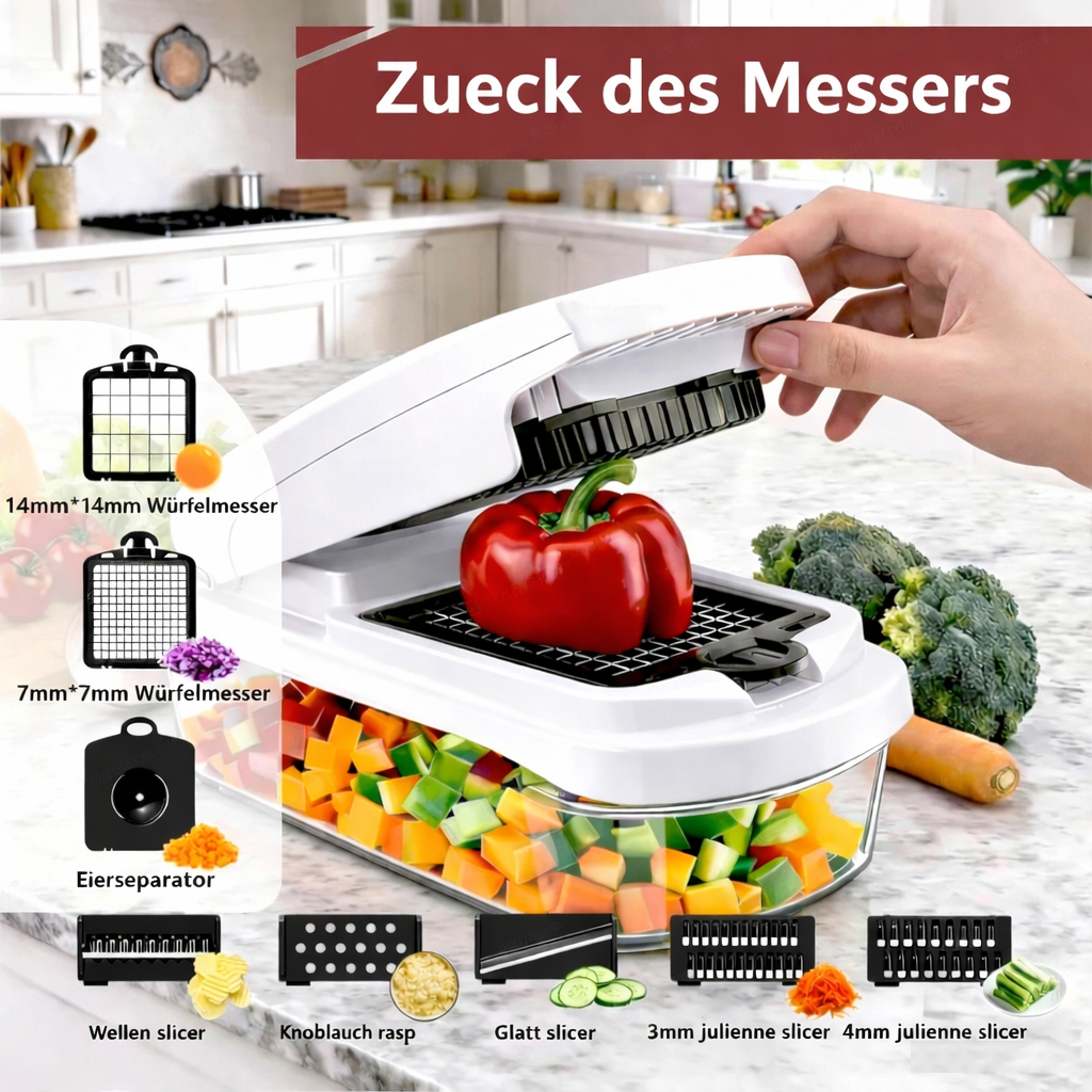 15-in-1 Vegetable Chopper | Multifunctional Food Cutter with Container