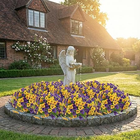 🌼 Rowfad Artificial Pansy Flowers — Bring Fresh Garden Charm to Any Space 🌼