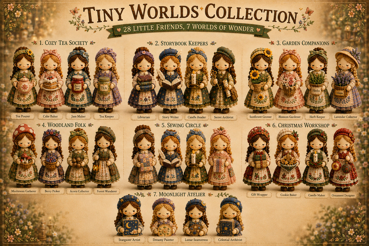 Tiny Patchwork Friends DIY Kit – Beginner-Friendly Sewing Craft Kit