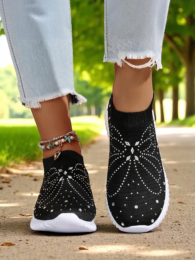 Women’s Slip-On Walking Shoes – Lightweight, Breathable & Comfortable for All-Day Wear