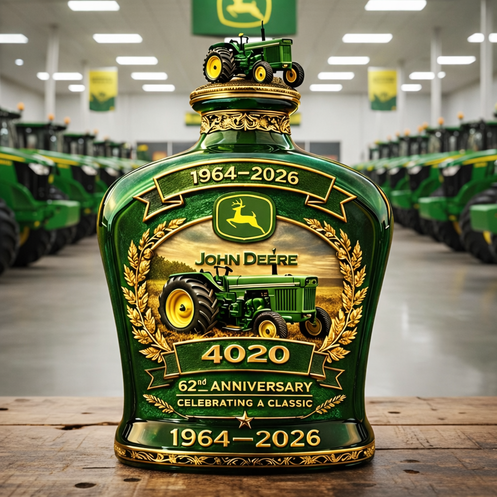 John Deere 4020 62nd Anniversary Classic Whiskey Bottle Decanter 2026