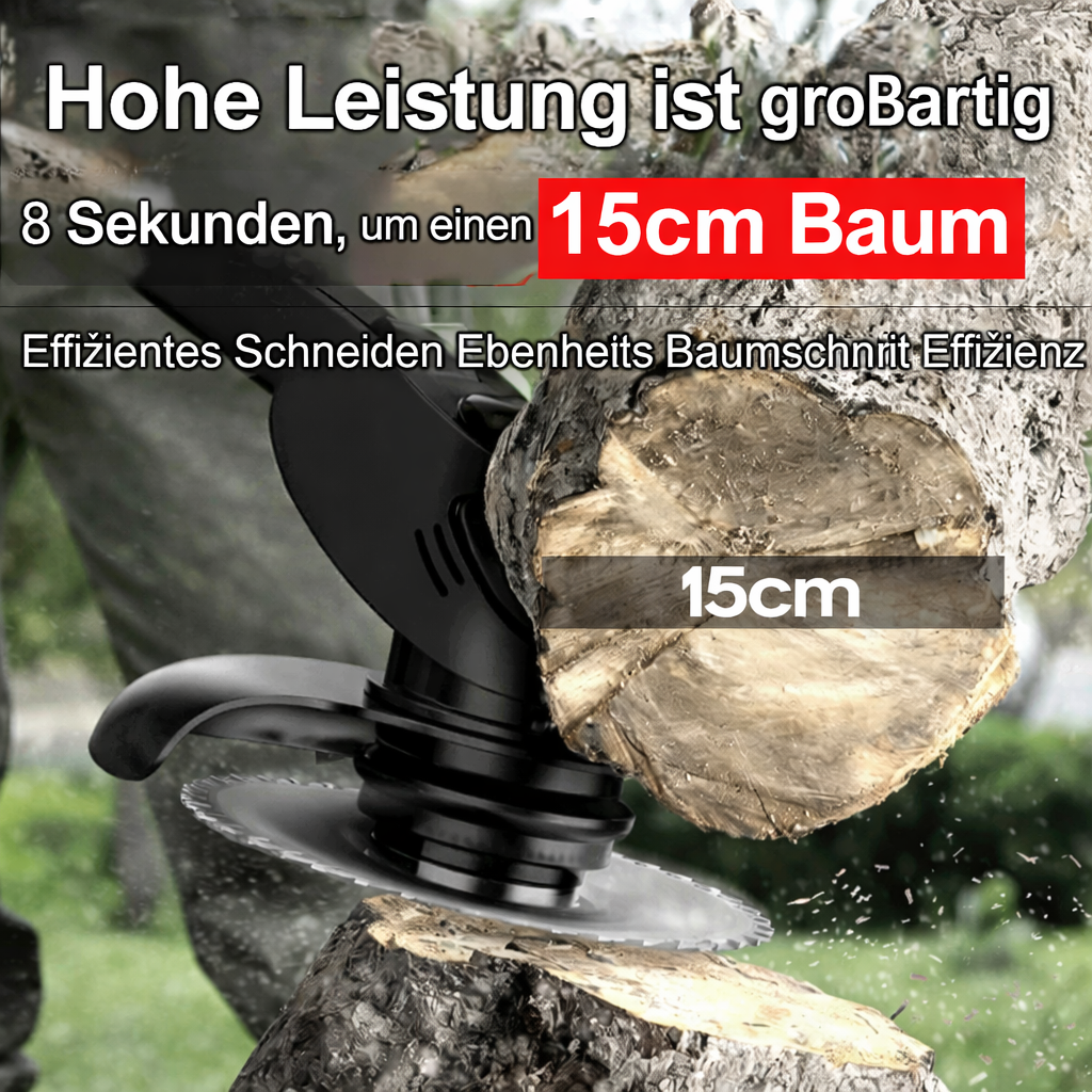 Akku-Rasentrimmer mit Teleskopstiel: Ultraleichtes Design für müheloses Trimmen ohne Kabel – Inkl. Zubehör