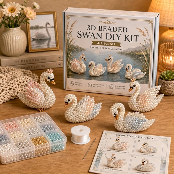 🔥Limited Edition - 🧵✨Petite 3D Beaded Animal Craft Kit