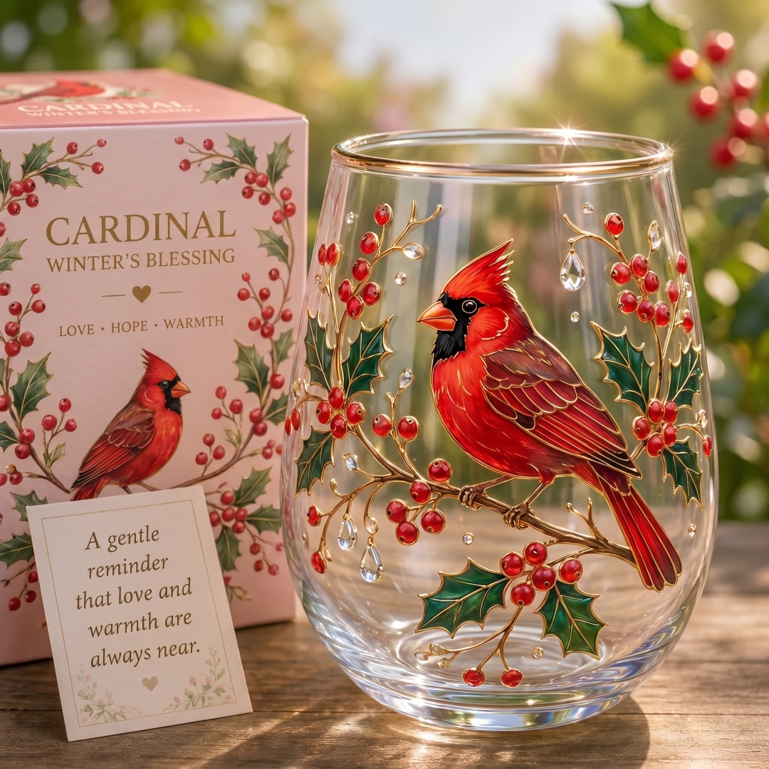 Cardinal Hope Garden Glass Teacup