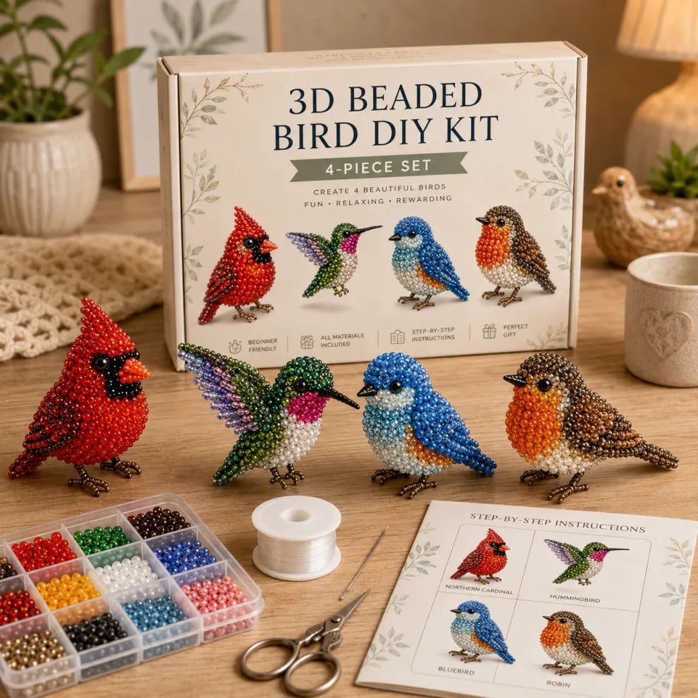 🔥Limited Edition - 🧵✨Petite 3D Beaded Animal Craft Kit