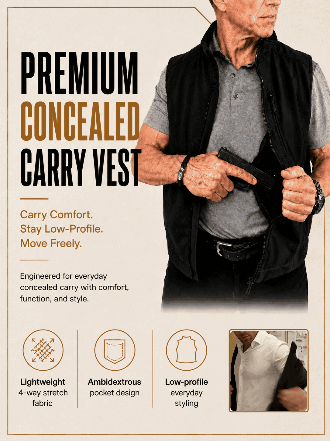 Premium Concealed Carry Vest