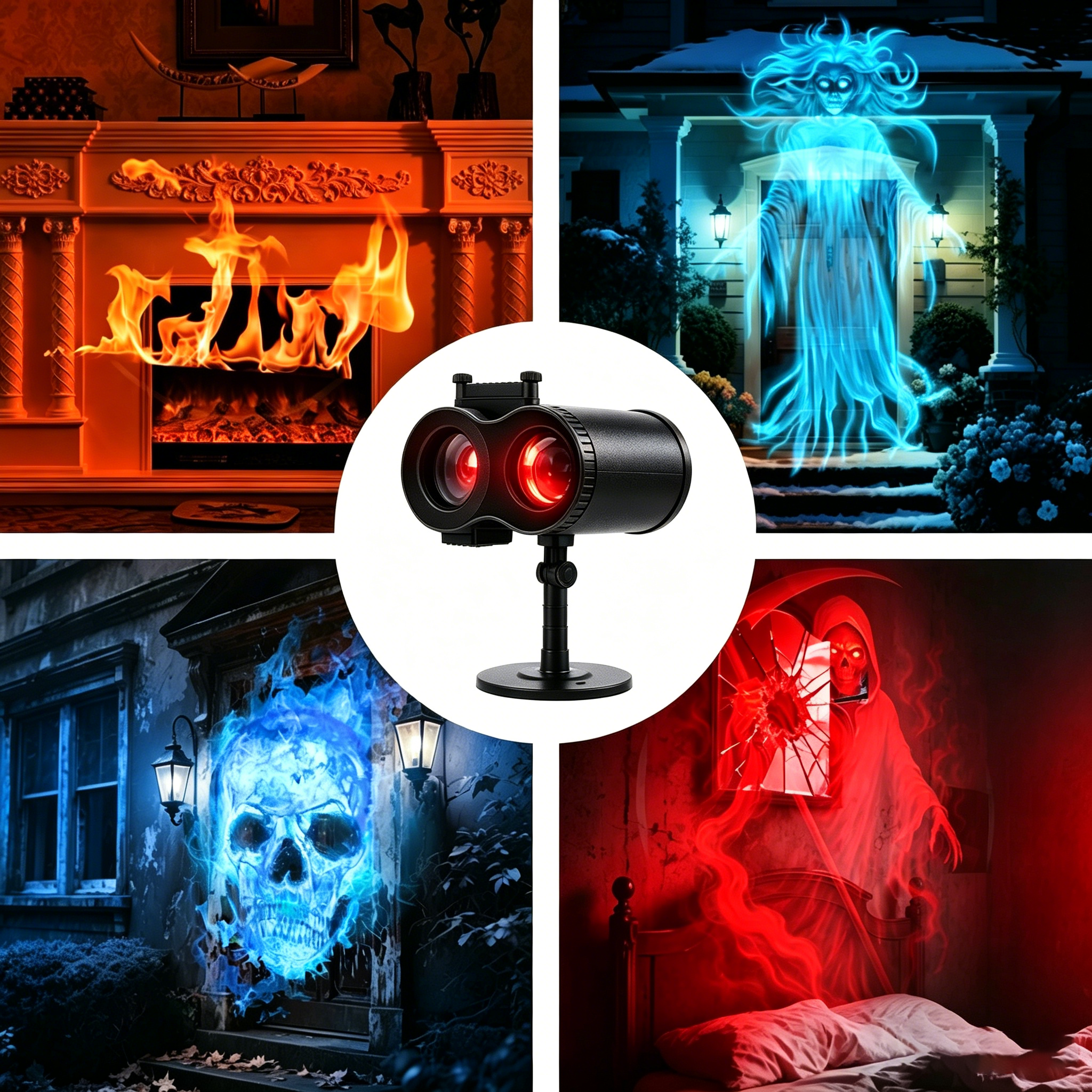 👻 Create a Show-Stopping Halloween Display in Seconds | 10 Spooky Patterns, Crisp HD Visuals & Up to 32FT Projection 🎃