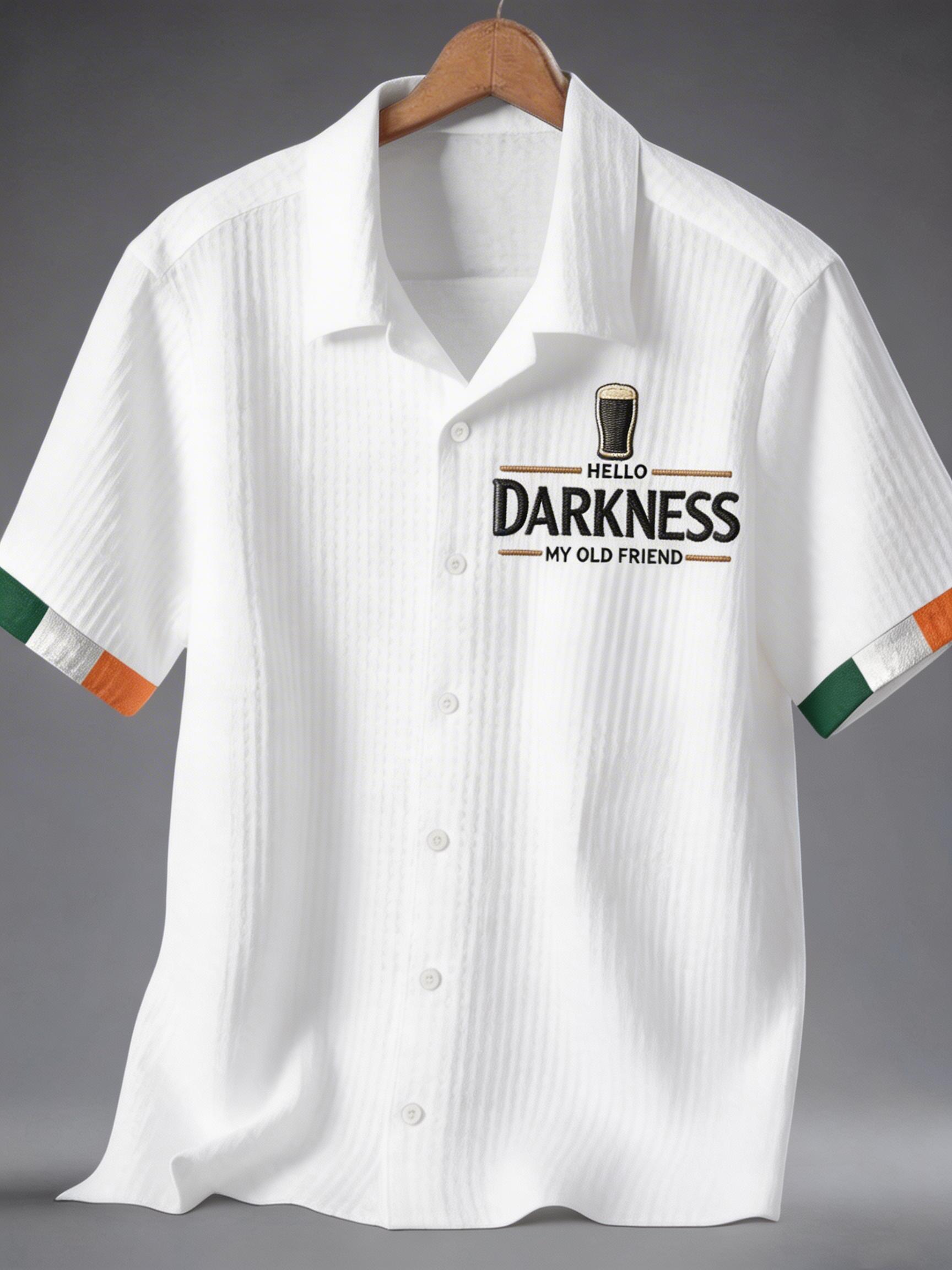 Men's Hello Darkness My Old Friend short sleeve Waffle Shirt