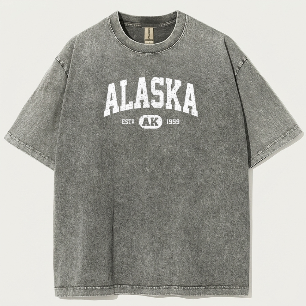 Alaska Vintage Organic Cotton Trail Tee-HikeVista