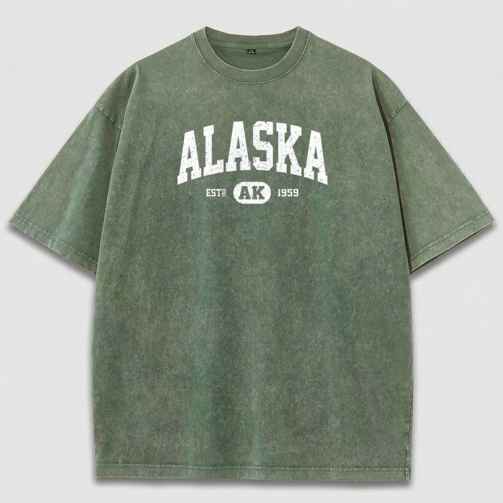 Alaska Vintage Organic Cotton Trail Tee-HikeVista
