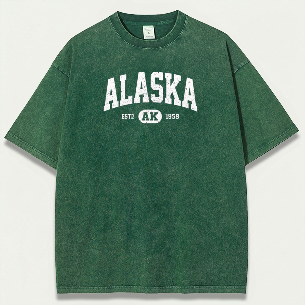 Alaska Vintage Organic Cotton Trail Tee-HikeVista