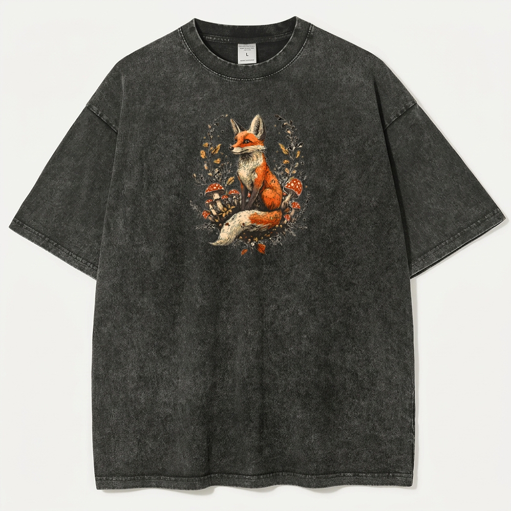 Fox Wildflower Vintage Organic Cotton Trail Tee-HikeVista