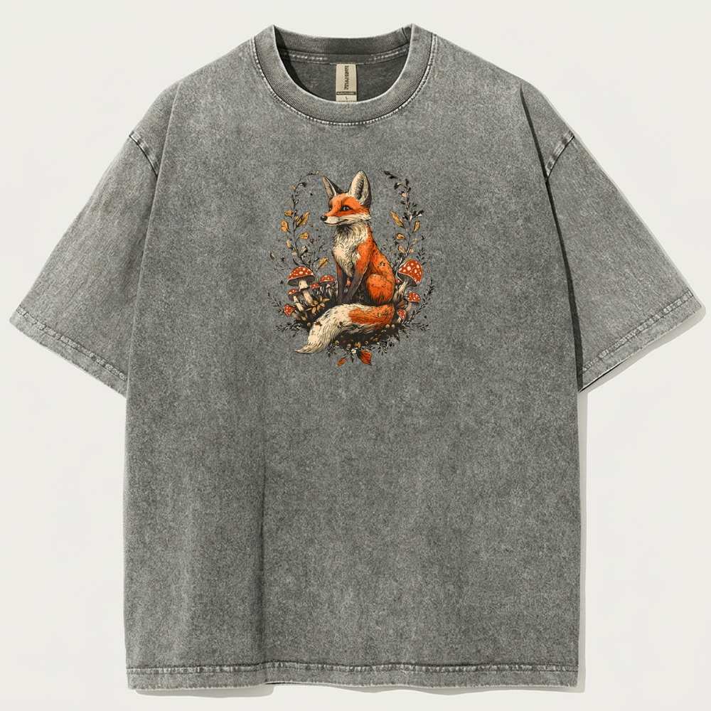 Fox Wildflower Vintage Organic Cotton Trail Tee-HikeVista