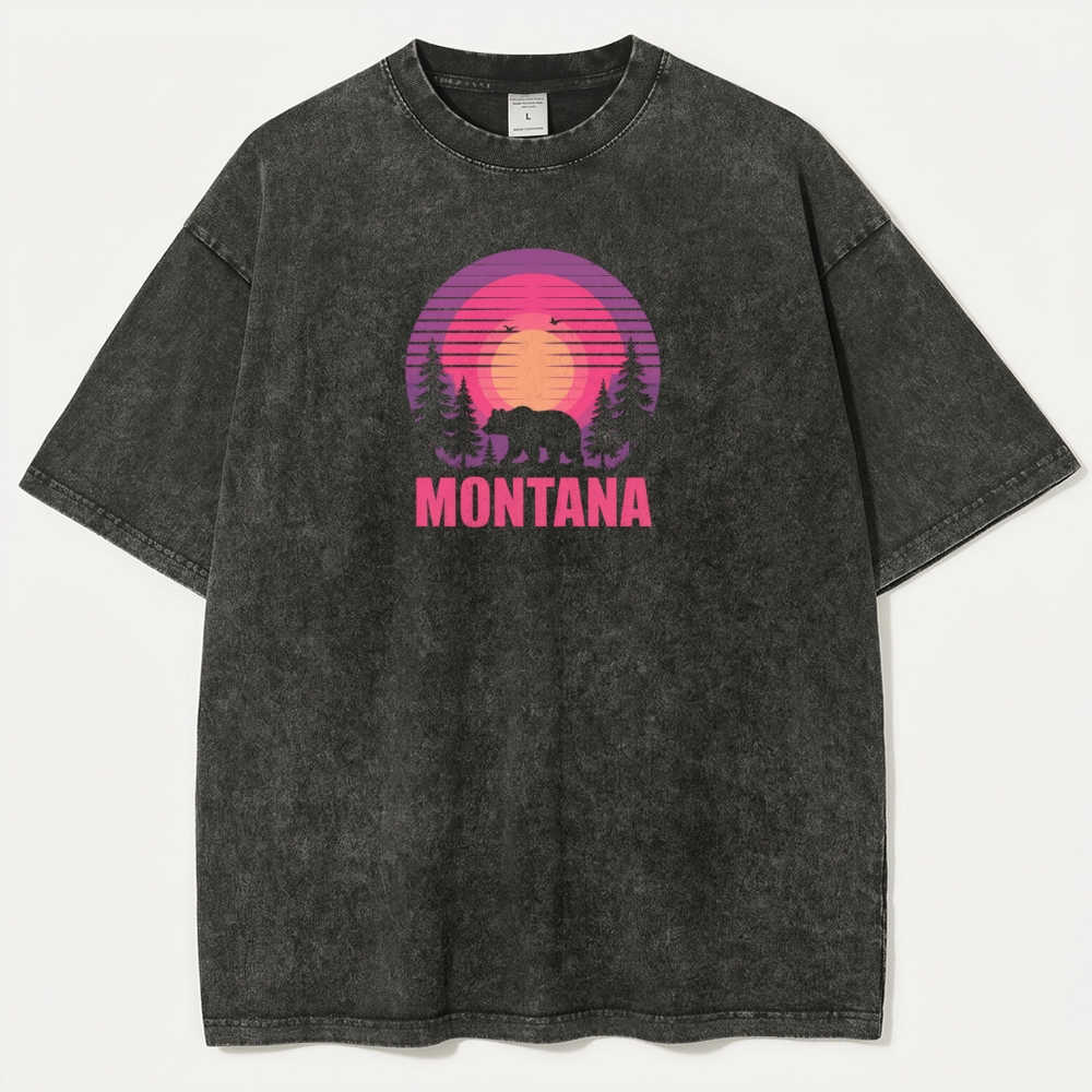 Montana In The Woods Vintage Organic Cotton Trail Tee-HikeVista