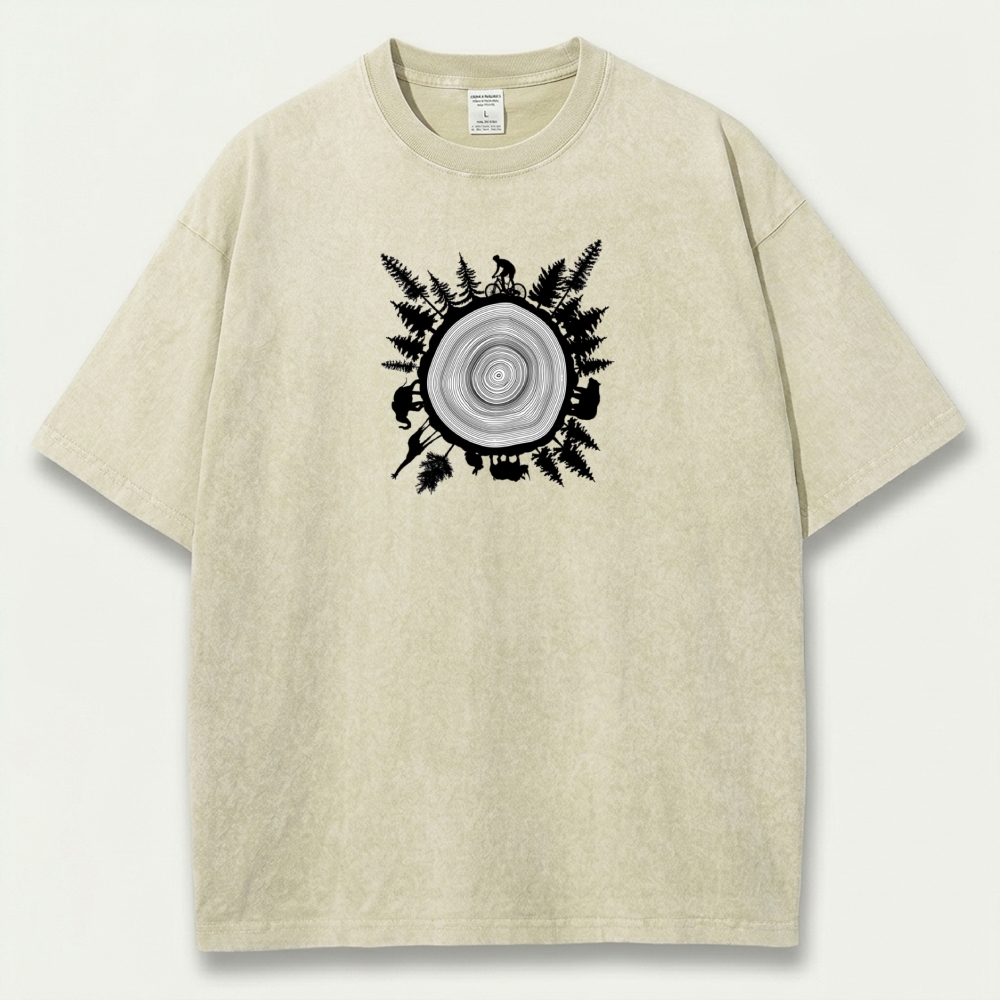 Tree Ring Vintage Organic Cotton Trail Tee-HikeVista