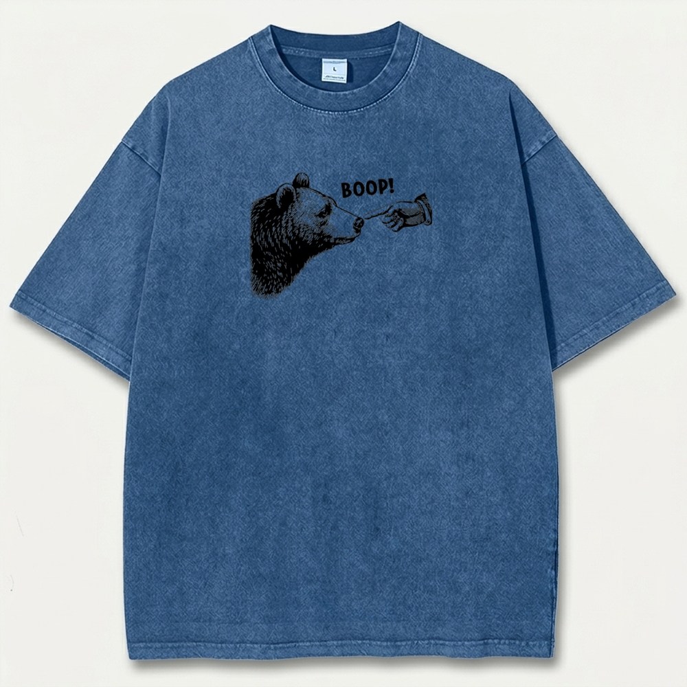 Bear Boop! Vintage Organic Cotton Hiking Tee-HikeVista