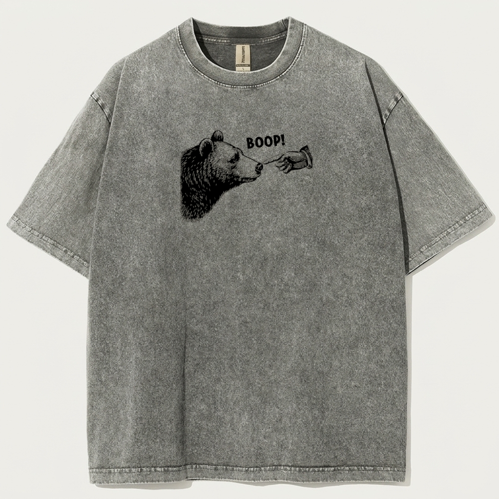 Bear Boop! Vintage Organic Cotton Hiking Tee-HikeVista