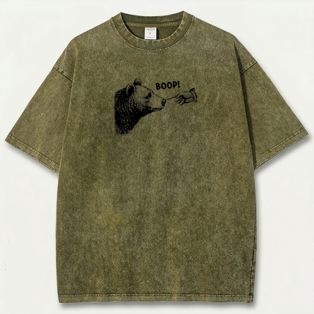 Bear Boop! Vintage Organic Cotton Hiking Tee-HikeVista