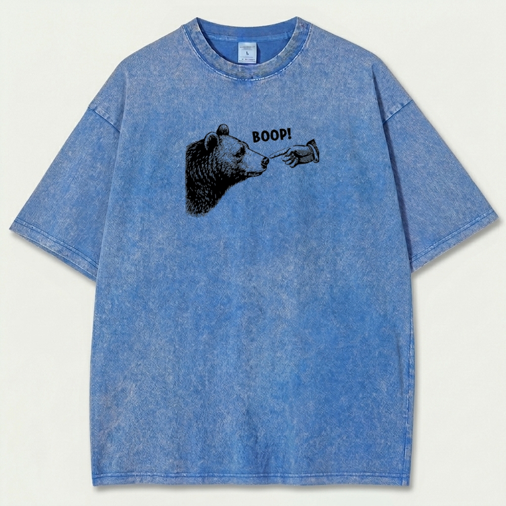 Bear Boop! Vintage Organic Cotton Hiking Tee-HikeVista