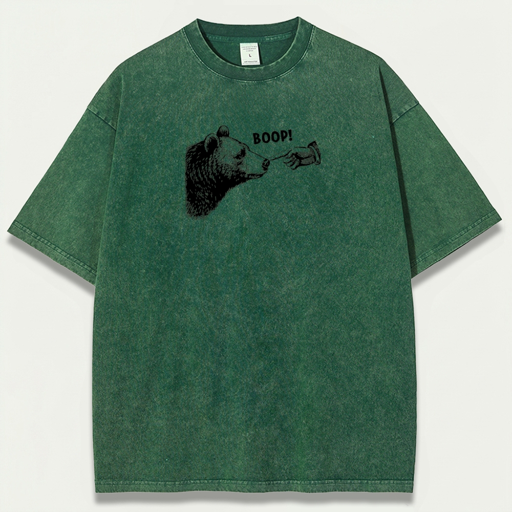 Bear Boop! Vintage Organic Cotton Hiking Tee-HikeVista