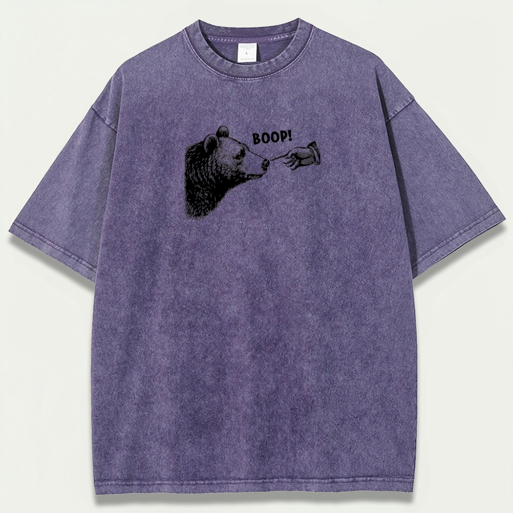 Bear Boop! Vintage Organic Cotton Hiking Tee-HikeVista