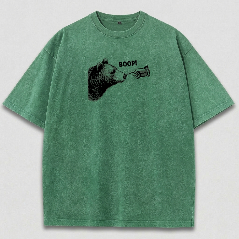 Bear Boop! Vintage Organic Cotton Hiking Tee-HikeVista