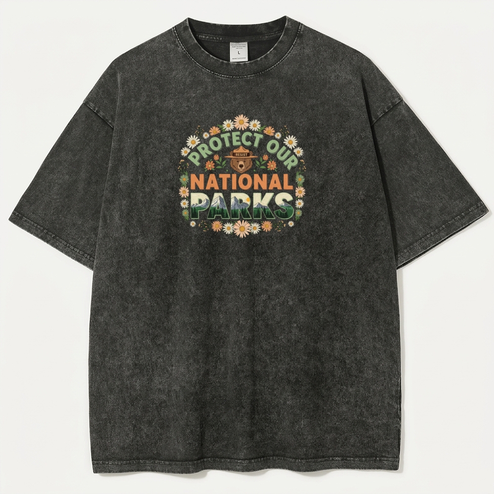 Protect Our National Park Vintage Organic Cotton Trail Tee-HikeVista