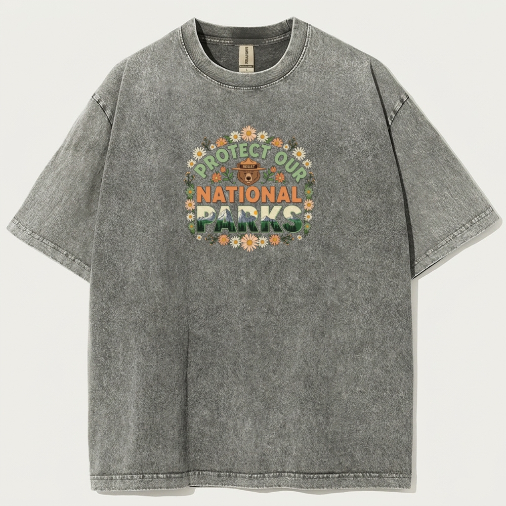 Protect Our National Park Vintage Organic Cotton Trail Tee-HikeVista