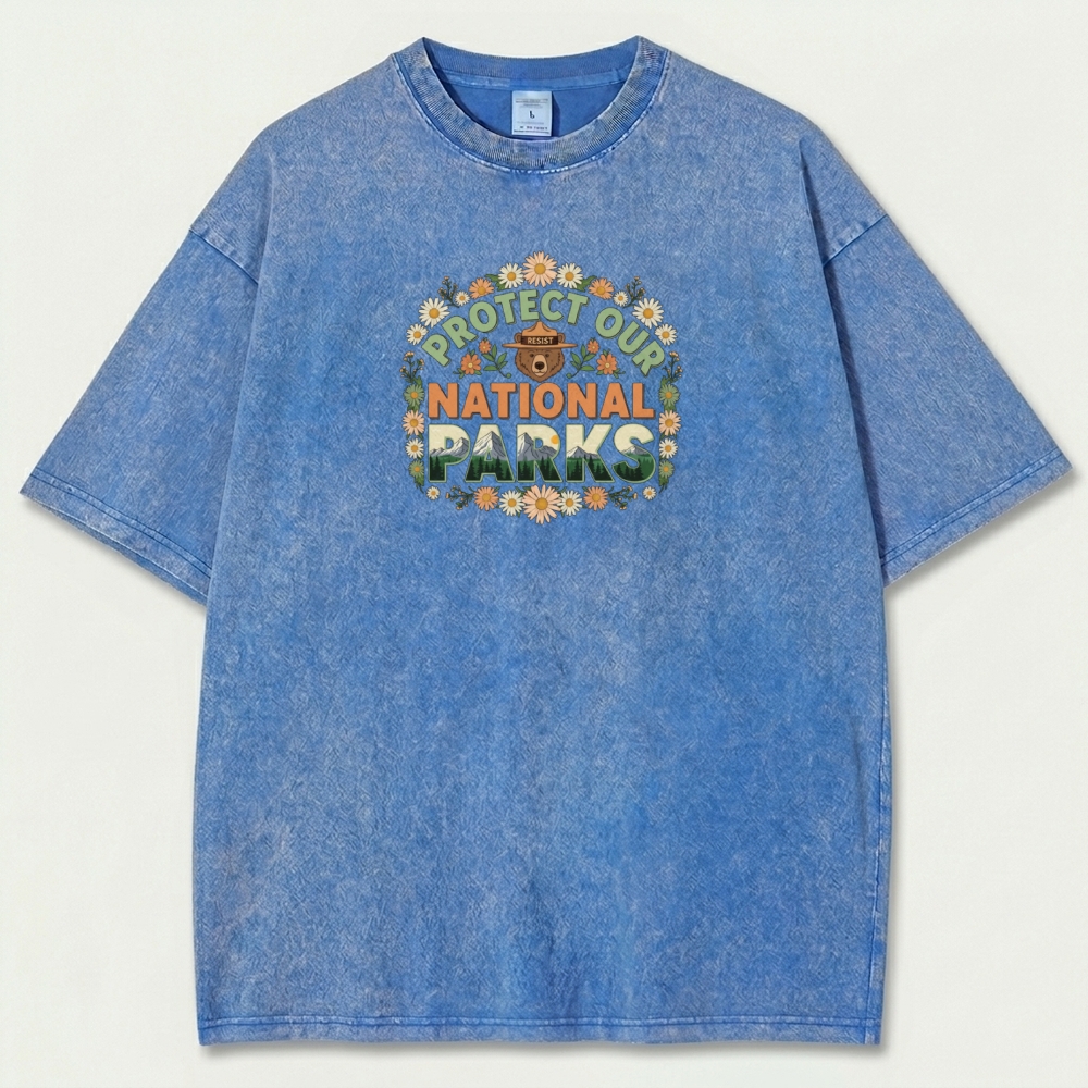 Protect Our National Park Vintage Organic Cotton Trail Tee-HikeVista