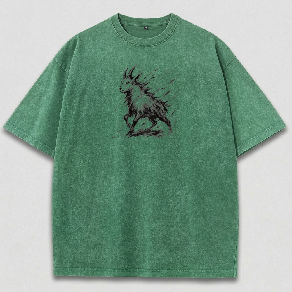 Mountain Goat Vintage Organic Cotton Hiking Tee-HikeVista