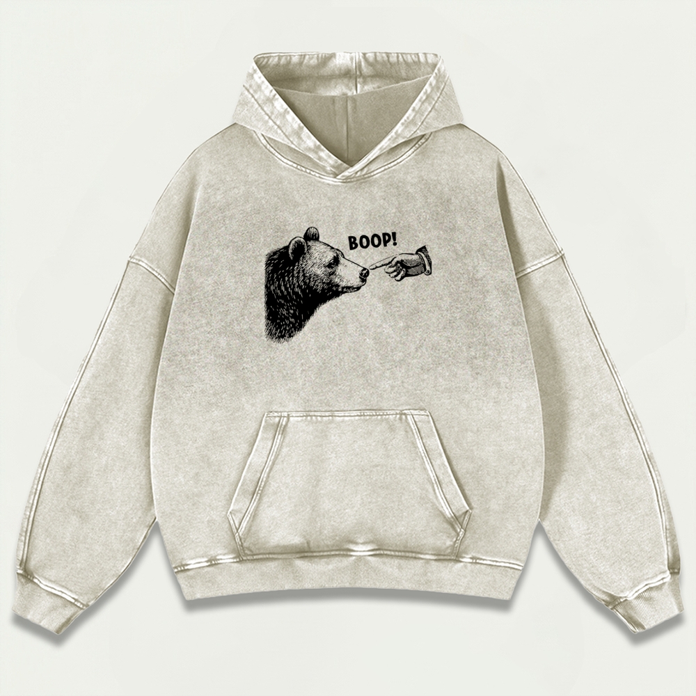 Bear Boop! Vintage Premium Heavyweight Trail Hoodie-HikeVista