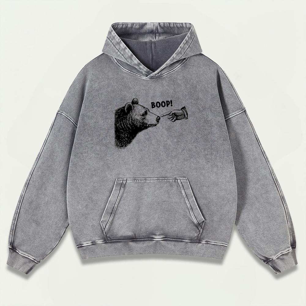 Bear Boop! Vintage Premium Heavyweight Trail Hoodie-HikeVista
