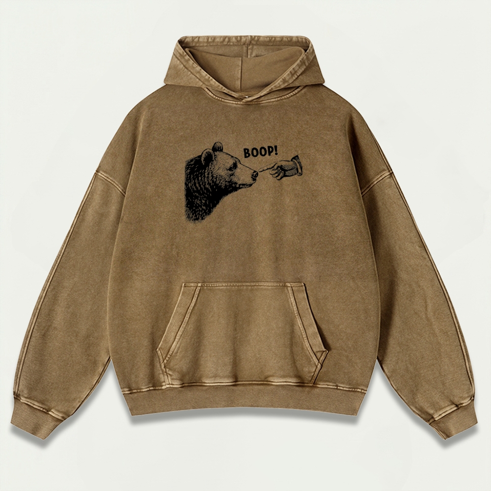 Bear Boop! Vintage Premium Heavyweight Trail Hoodie-HikeVista