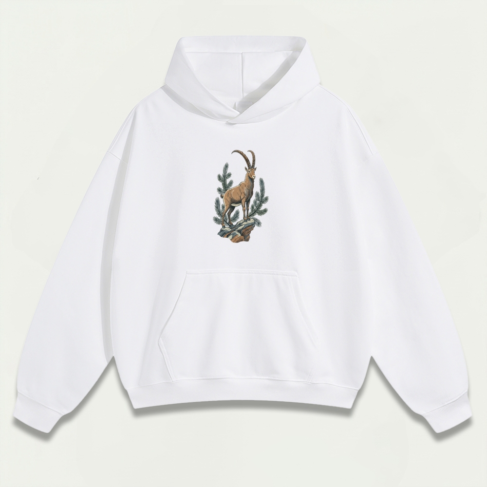 Mountain Goat Heavyweight Hiking Hoodie-HikeVista