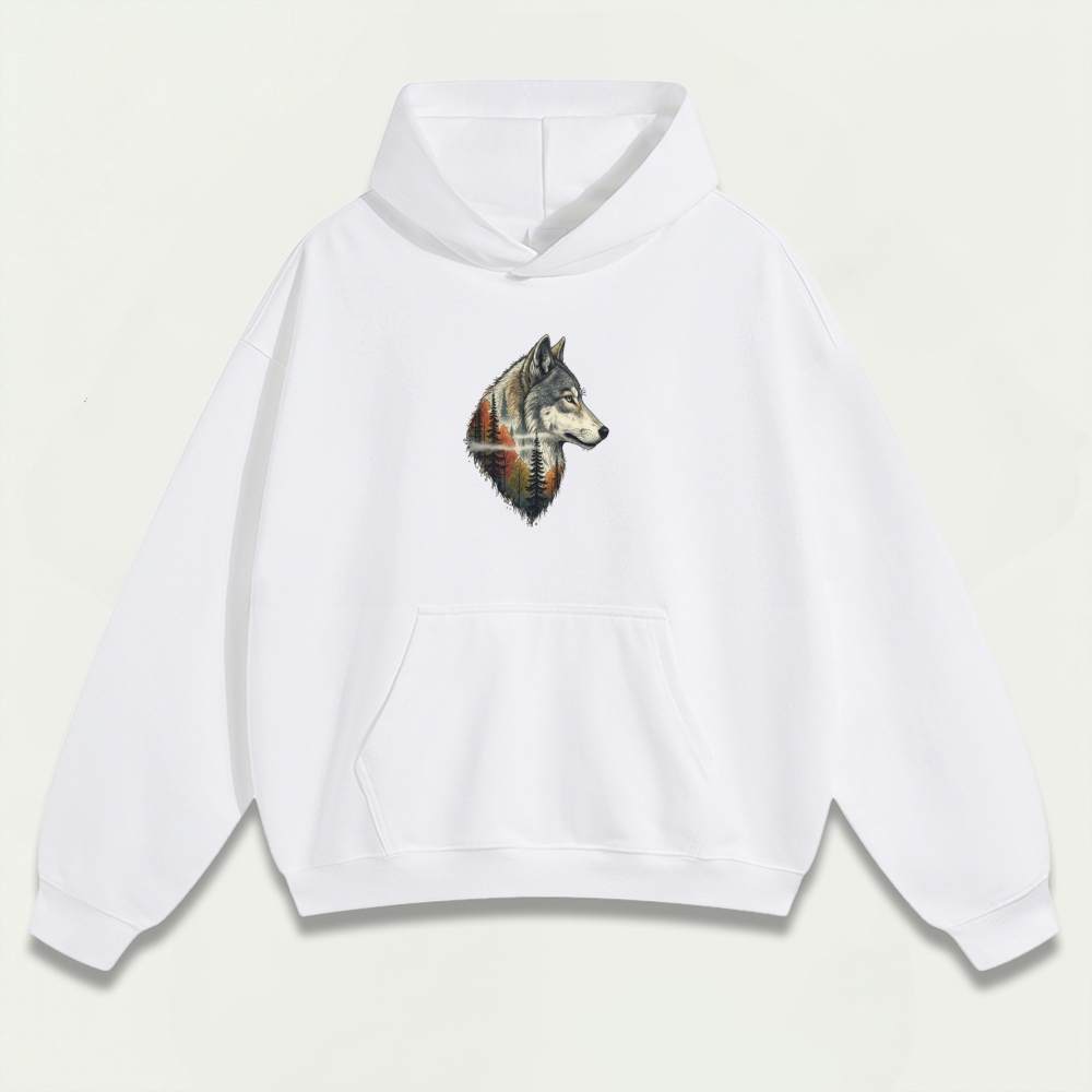 Wolf Forest Heavyweight Hiking Hoodie-HikeVista