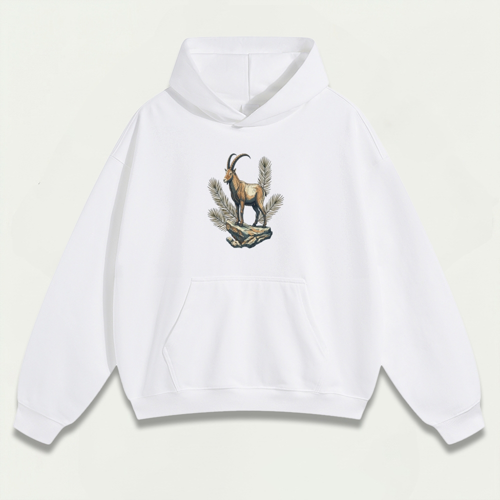 Mountain Goat Heavyweight Hiking Hoodie-HikeVista