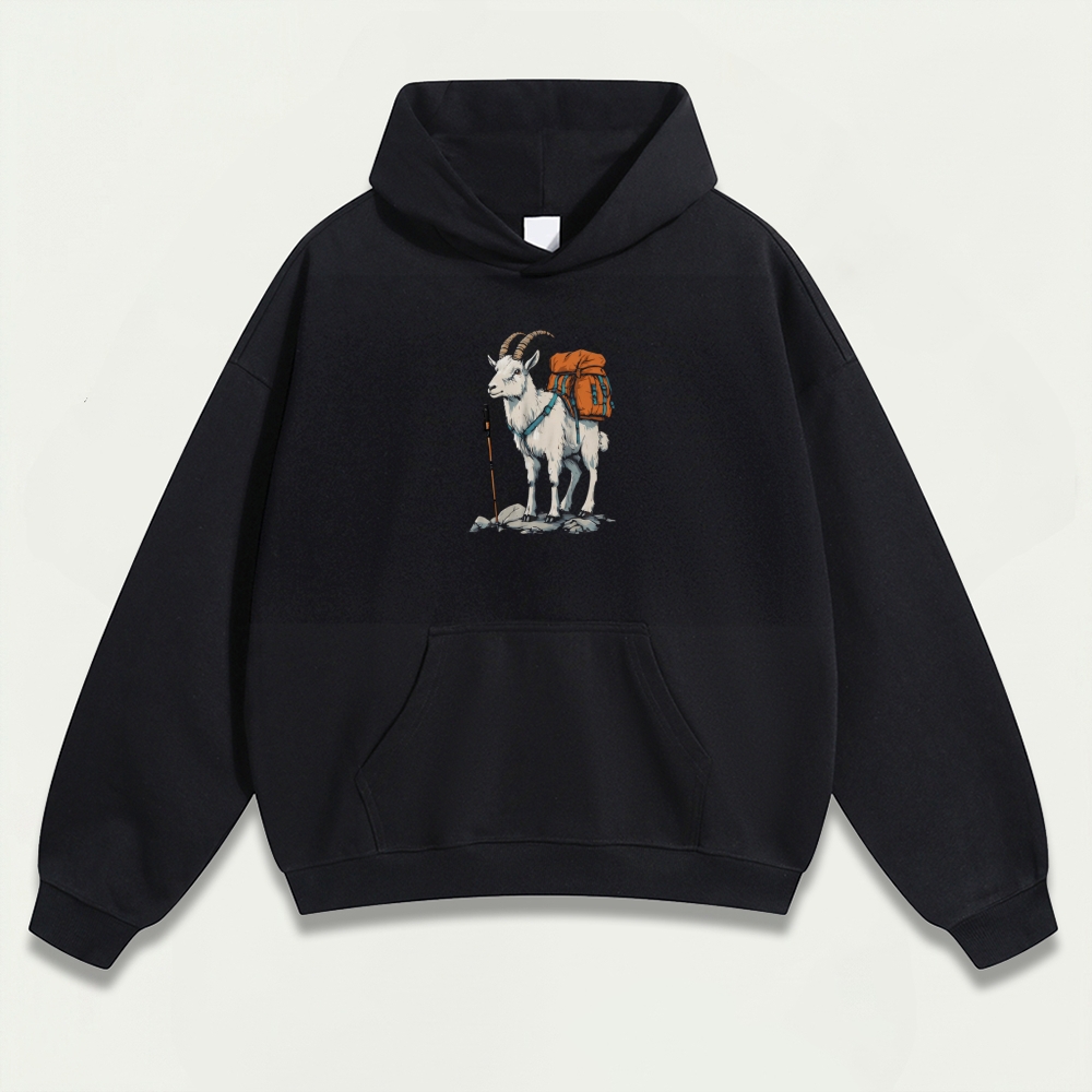 Mountain Goat Heavyweight Hiking Hoodie-HikeVista