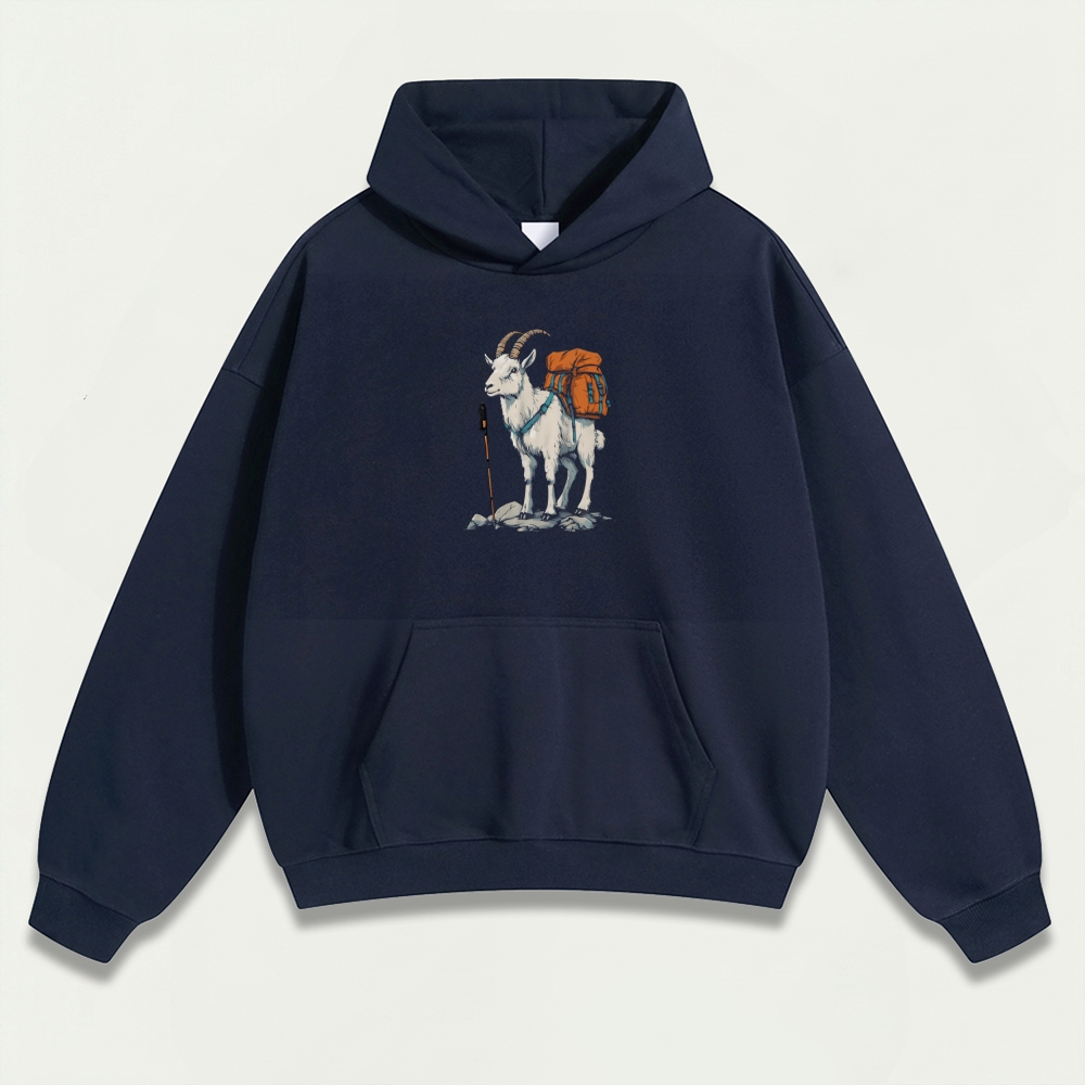Mountain Goat Heavyweight Hiking Hoodie-HikeVista