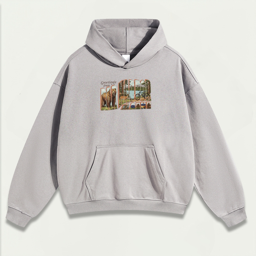 Bar Harbor Maine Heavyweight Trail Hoodie-HikeVista