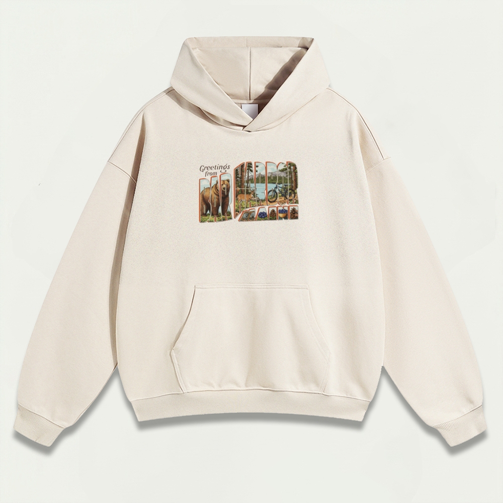 Bar Harbor Maine Heavyweight Trail Hoodie-HikeVista