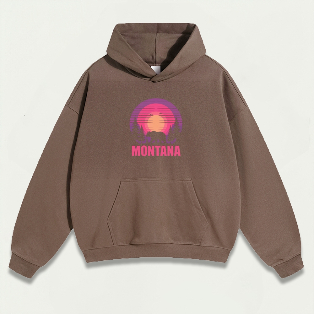 Montana In The Woods Heavyweight Trail Hoodie-HikeVista