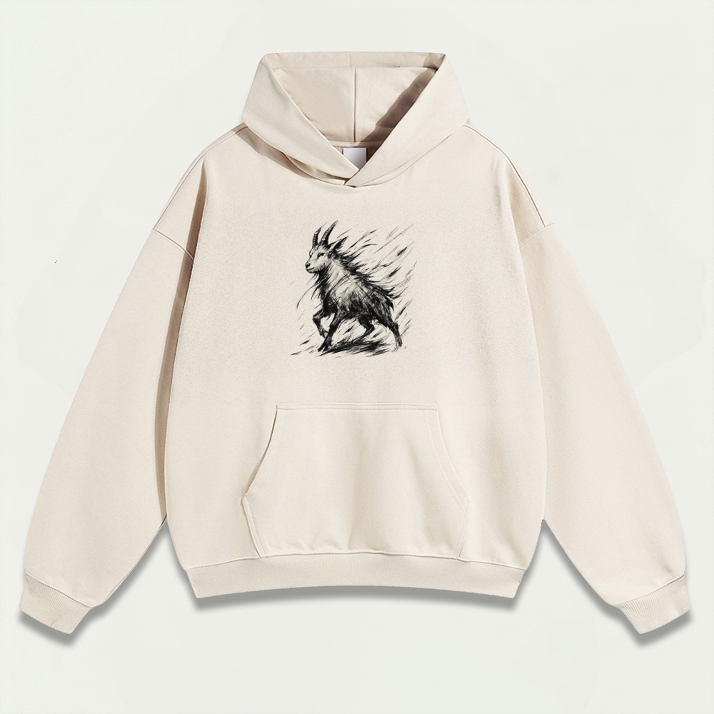 Mountain Goat Heavyweight Hiking Hoodie-HikeVista