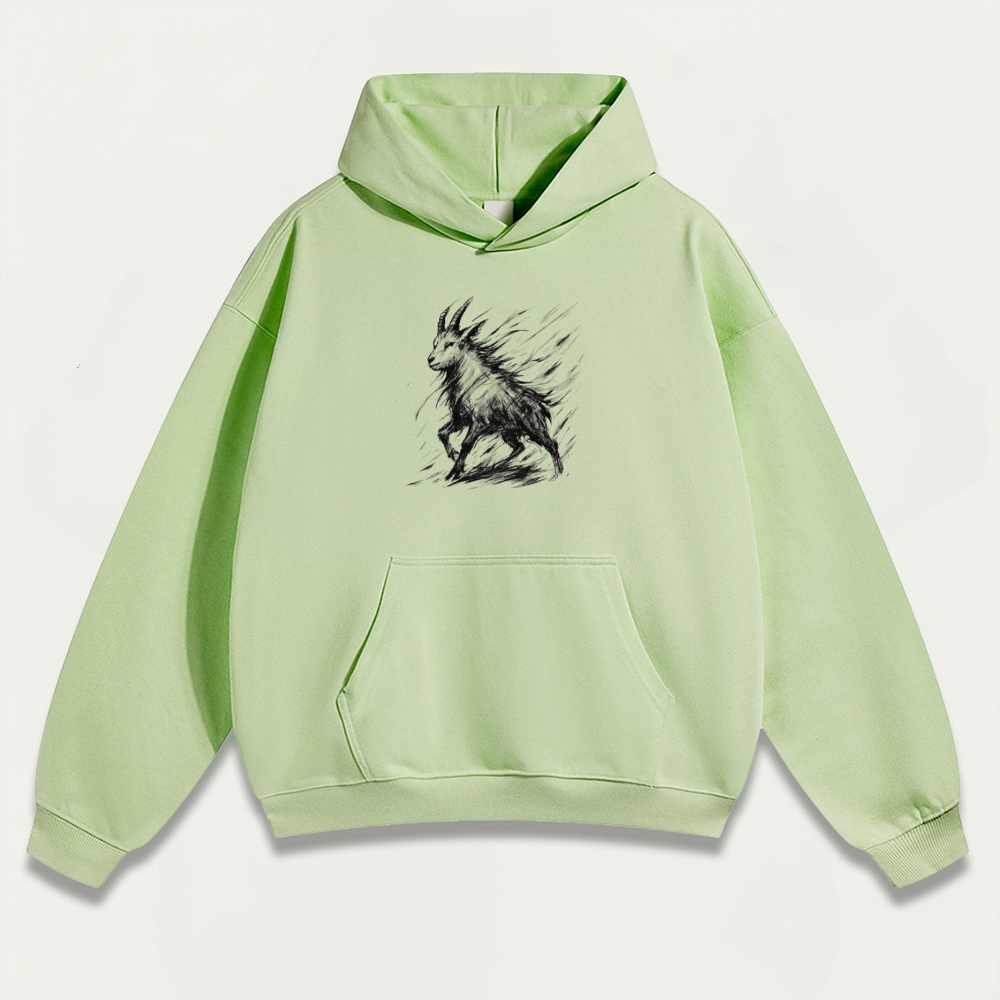 Mountain Goat Heavyweight Hiking Hoodie-HikeVista
